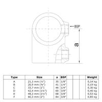 Buiskoppeling Kort T-stuk-B / 26,9 mm